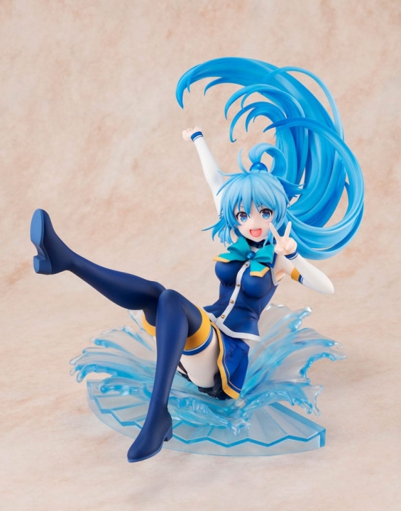 Konosuba PVC Statue 1/7 Aqua / Megumin Sneaker Bunko 30th Anniversary Ver.19 cm