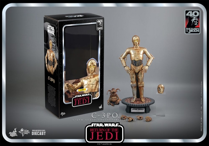 Star Wars: Episode VI 40th Anniversary Action Figure 1/6 C-3PO 29 cm