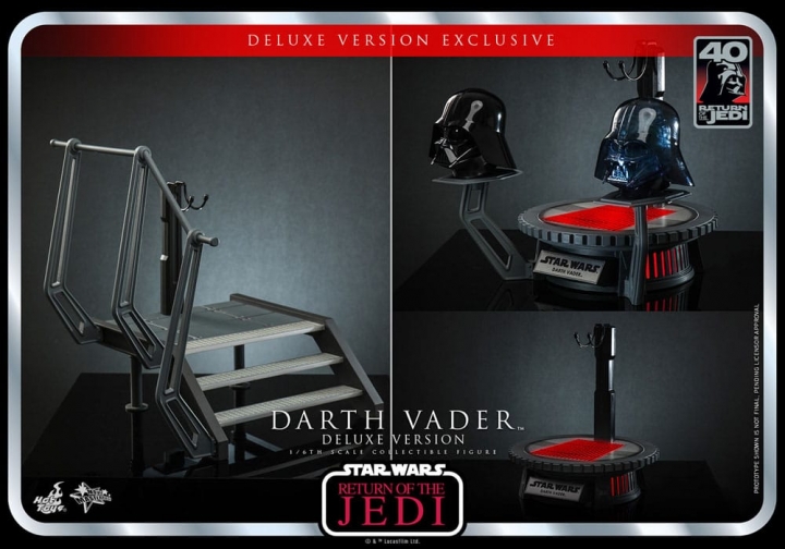 Star Wars: Episode VI 40th Anniversary Action Figure 1/6 Darth Vader Deluxe Version 35 cm