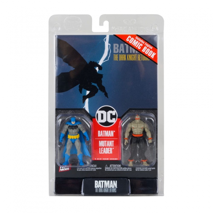 Page Punchers Action Figures Batman (Blue) & Mutant Leader (Dark Knight Returns #1) 8 cm