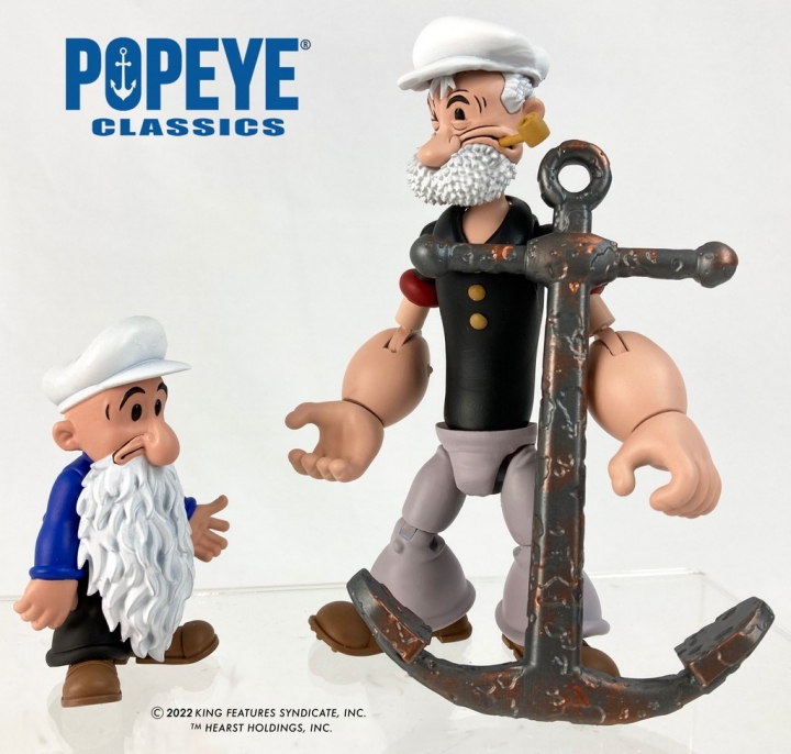 Popeye: Wave 1 e 2 - Action Figure 1:12 9 cm