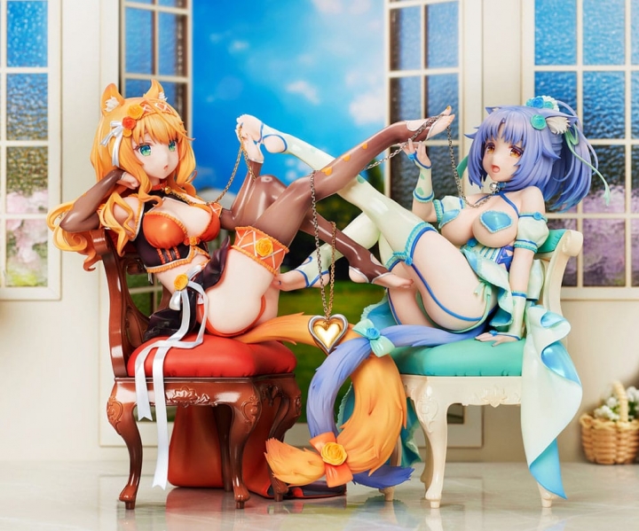 Nekopara PVC Statue 1/7 Maple / Cinnamon 19 cm