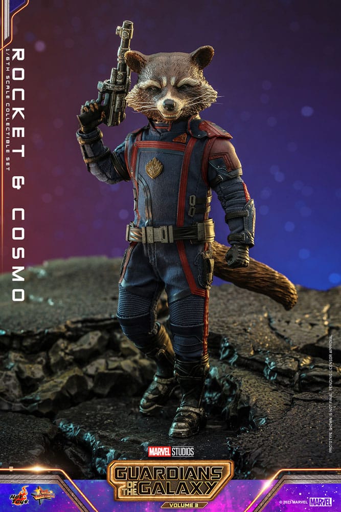 Guardians of the Galaxy Vol. 3 Movie Masterpiece Action Figure 1/6 Rocket & Cosmo 16 cm