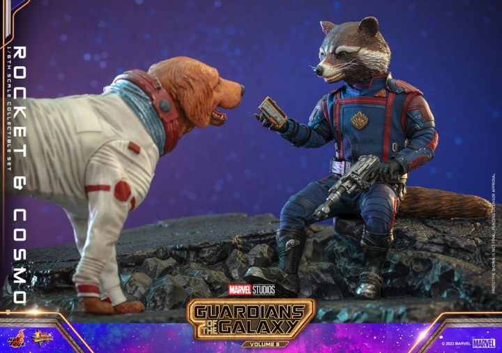 Guardians of the Galaxy Vol. 3 Movie Masterpiece Action Figure 1/6 Rocket & Cosmo 16 cm