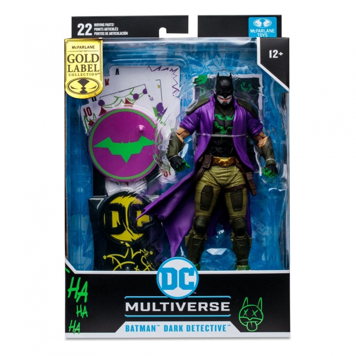 DC Multiverse Action Figure Dark Detective Future State Jokerized Gold Label 18 cm