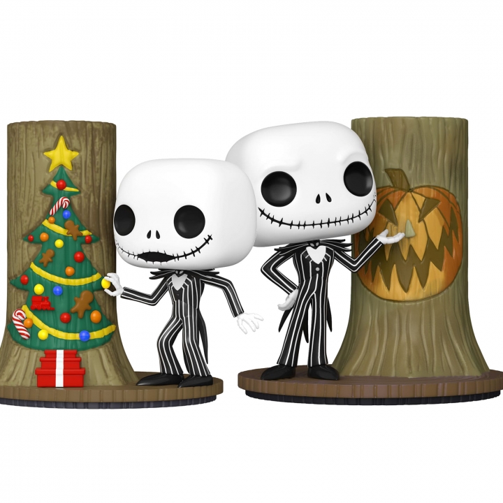 Nightmare before Christmas 30th POP! Deluxe Vinyl Figure Jack Christmas / Halloween Door 9 cm