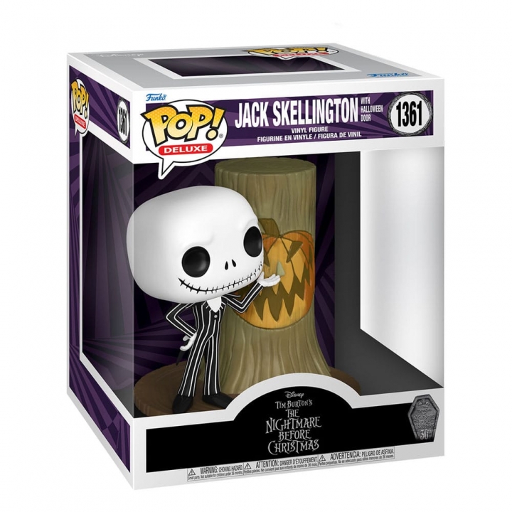 Nightmare before Christmas 30th POP! Deluxe Vinyl Figure Jack Christmas / Halloween Door 9 cm