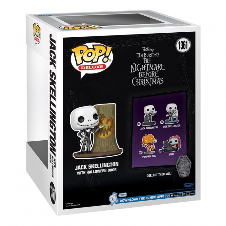 Nightmare before Christmas 30th POP! Deluxe Vinyl Figure Jack Christmas / Halloween Door 9 cm