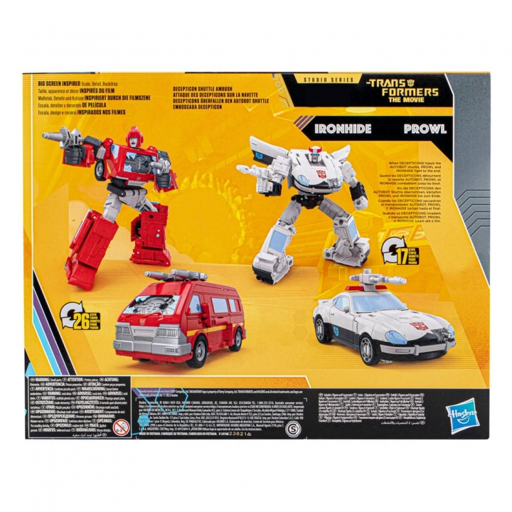 Transformers: The Movie Buzzworthy Bumblebee Studio Series Action Figure 2-Pack 86 Ironhide & Prowl