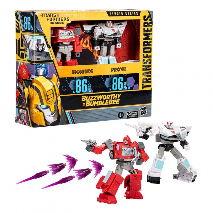 Transformers: The Movie Buzzworthy Bumblebee Studio Series Action Figure 2-Pack 86 Ironhide & Prowl