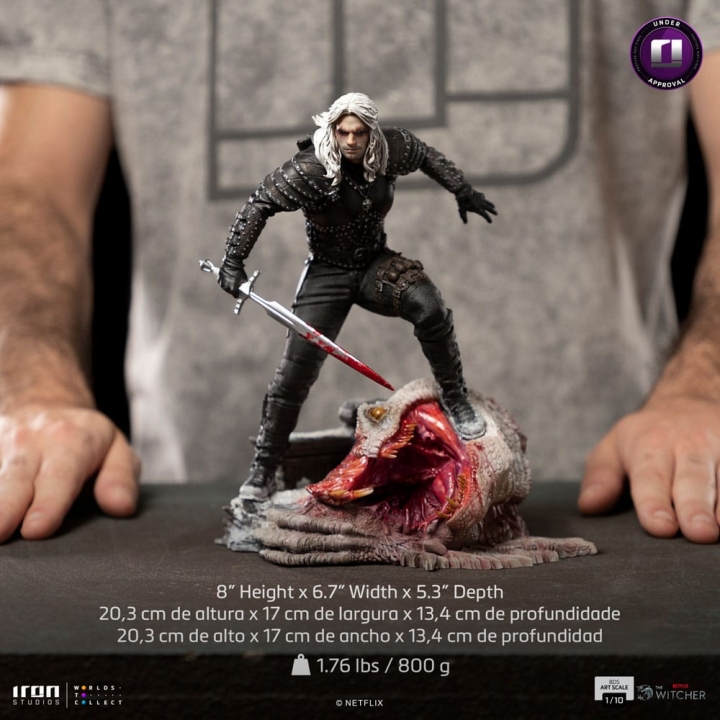 The Witcher BAttle Diorama Series Art Scale Statue 1/10 Geralt of Riva 33 cm