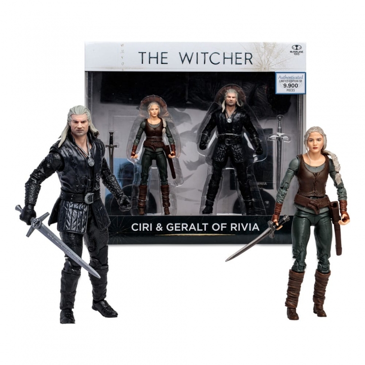 The Witcher Action Figure Geralt and Ciri (Netflix Season 3) 18 cm