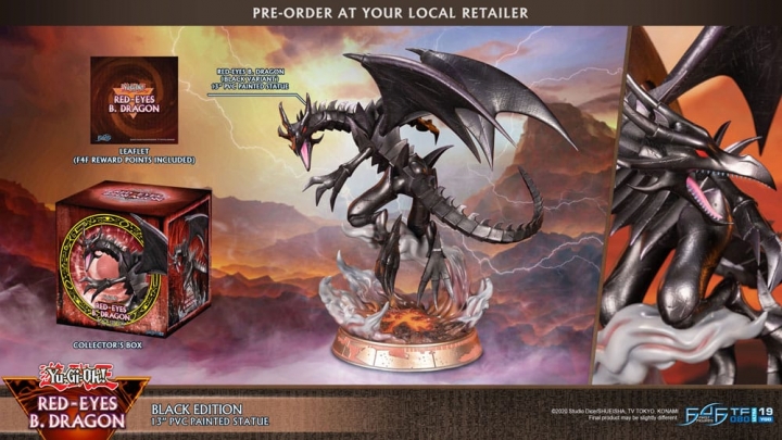 Yu-Gi-Oh! PVC Statue Red-Eyes Black Dragon / Purple Colour 33 cm