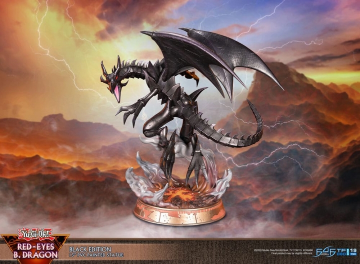 Yu-Gi-Oh! PVC Statue Red-Eyes Black Dragon / Purple Colour 33 cm