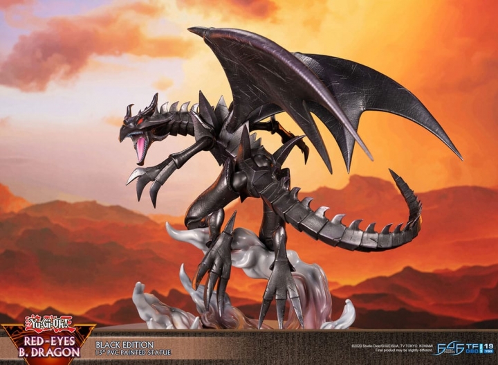 Yu-Gi-Oh! PVC Statue Red-Eyes Black Dragon / Purple Colour 33 cm