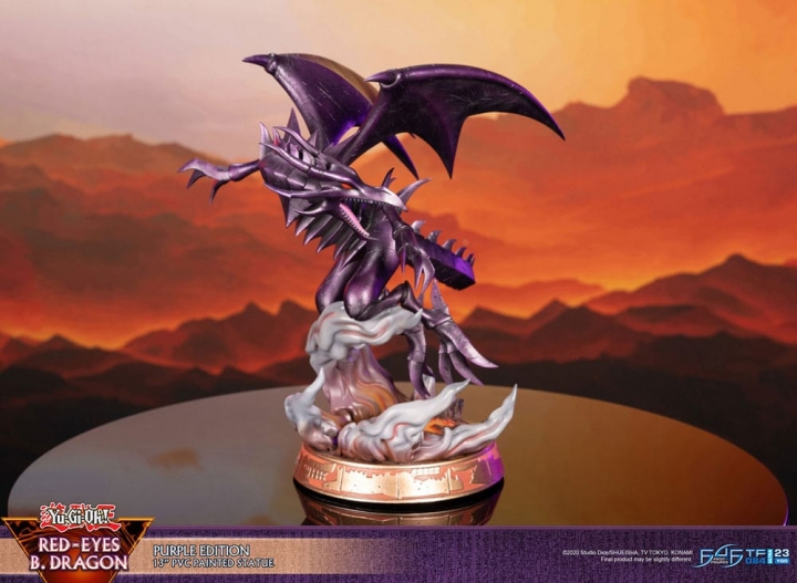 Yu-Gi-Oh! PVC Statue Red-Eyes Black Dragon / Purple Colour 33 cm