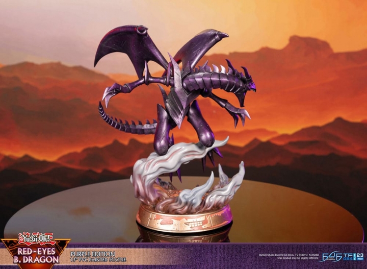 Yu-Gi-Oh! PVC Statue Red-Eyes Black Dragon / Purple Colour 33 cm