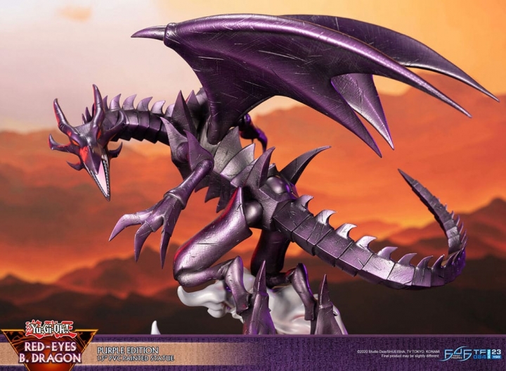 Yu-Gi-Oh! PVC Statue Red-Eyes Black Dragon / Purple Colour 33 cm