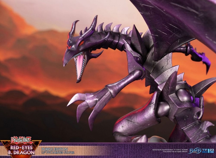 Yu-Gi-Oh! PVC Statue Red-Eyes Black Dragon / Purple Colour 33 cm