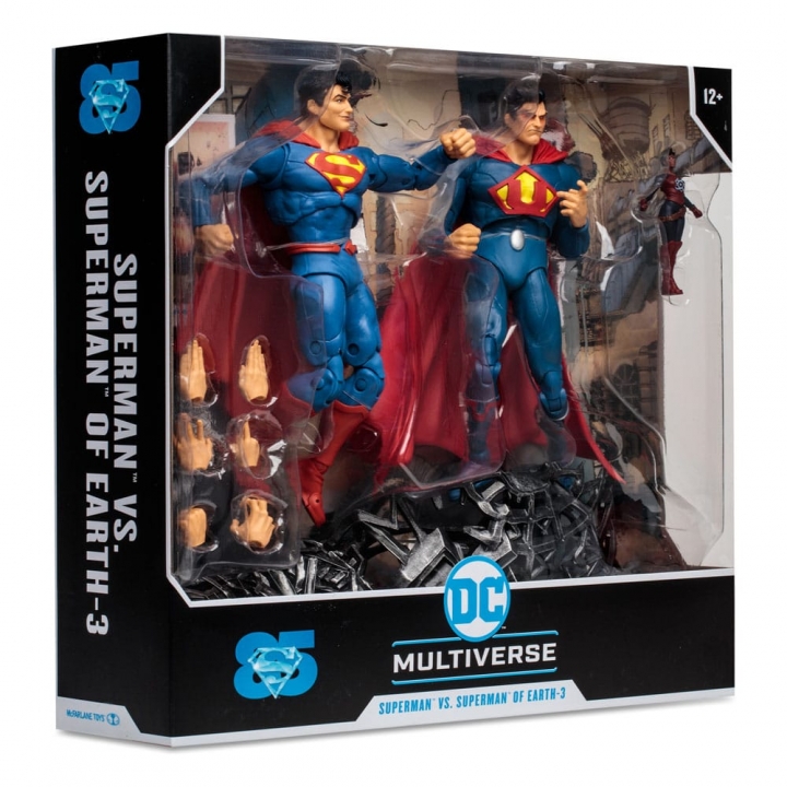 DC Multiverse Multipack Action Figure Superman vs Superman of Earth-3 Gold Label 18 cm