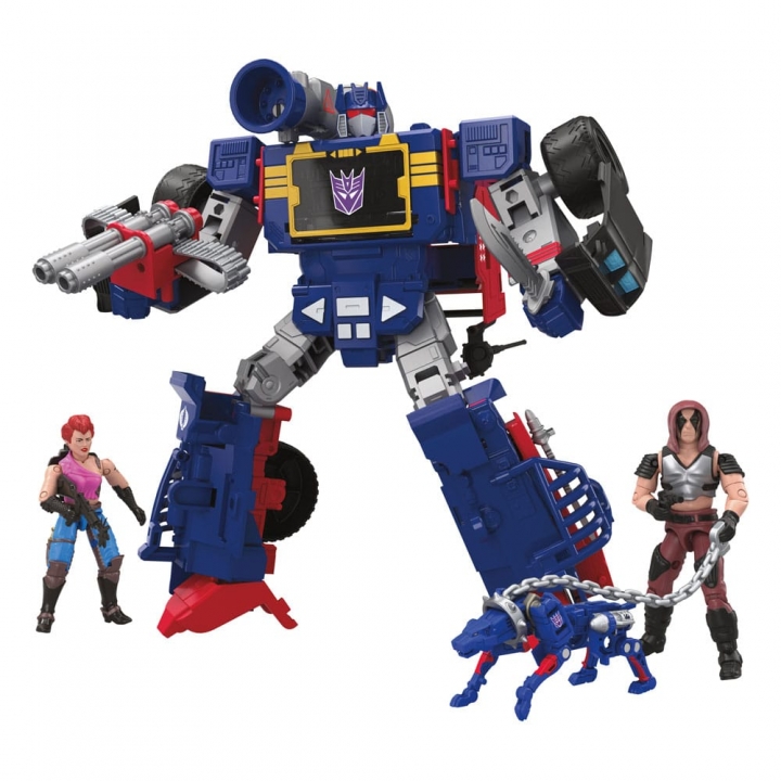 Transformers x G.I. Joe Decepticon Soundwave Dreadnok Thunder Machine with Zarana & Zartan