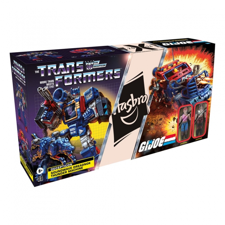 Transformers x G.I. Joe Decepticon Soundwave Dreadnok Thunder Machine with Zarana & Zartan