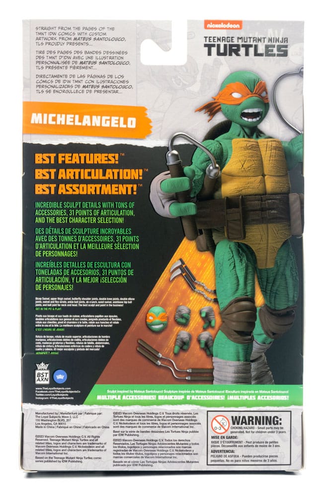 Teenage Mutant Ninja Turtles BST AXN Action Figure IDW Comics 13 cm