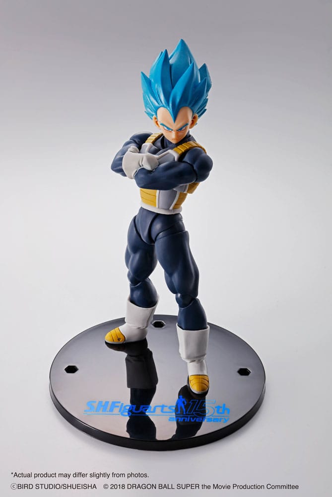 Dragon Ball Super S.H. Figuarts Action Figure Vegeta Super Saiyan Blue 15th Anniversary 14 cm