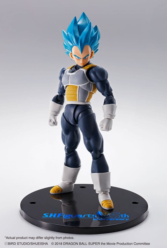 Dragon Ball Super S.H. Figuarts Action Figure Vegeta Super Saiyan Blue 15th Anniversary 14 cm