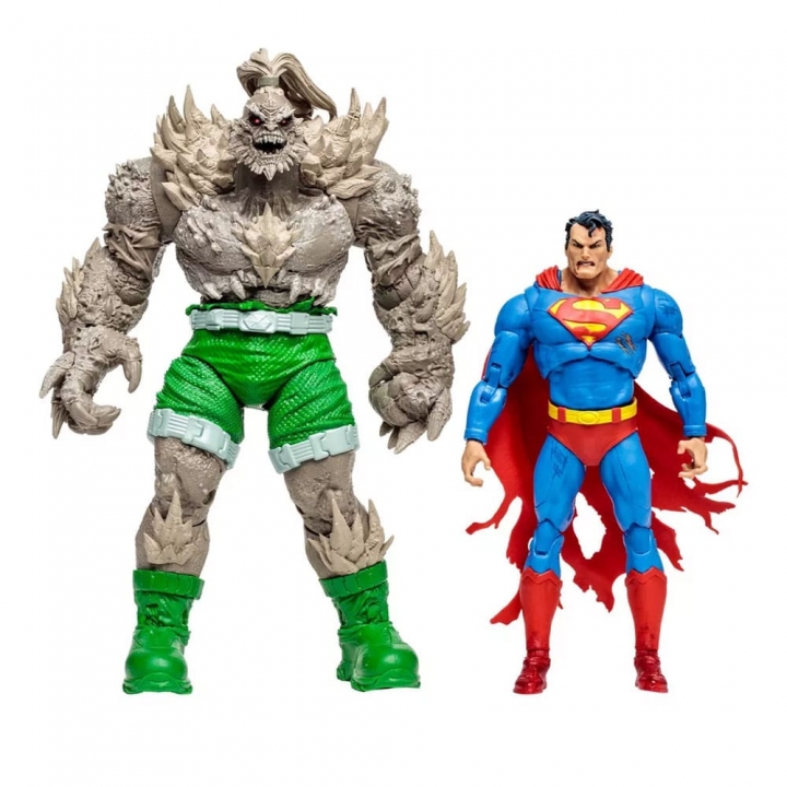 DC Multiverse Action Figures Superman vs Doomsday Gold Label 18 cm