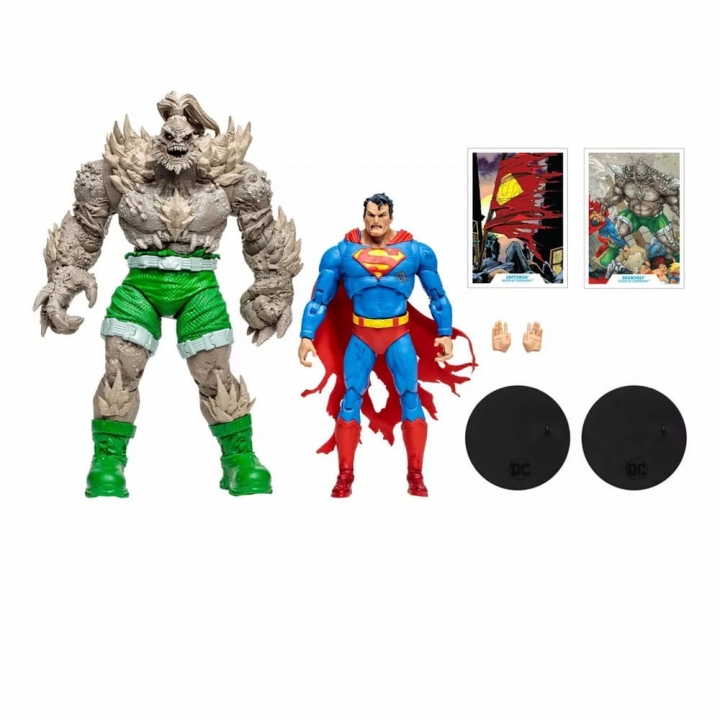 DC Multiverse Action Figures Superman vs Doomsday Gold Label 18 cm