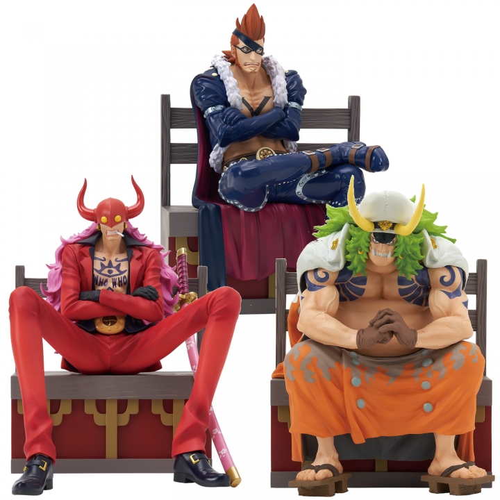 One Piece: Ichibansho Figure Tobiroppo - X-Drake / Sasaki / Who's Who 12-11 cm