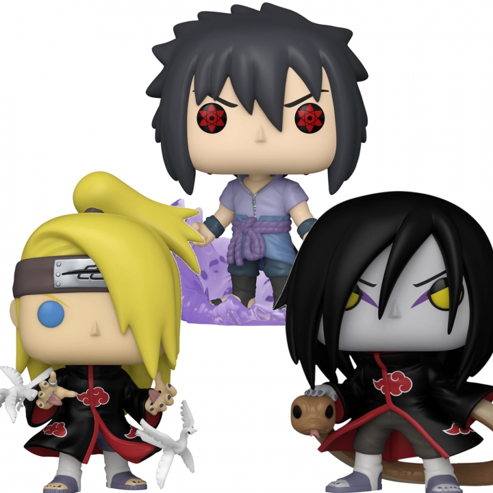 Naruto Pop! Animation Vinyl Figure Orochimaru / Deidara / Sasuke 9 cm