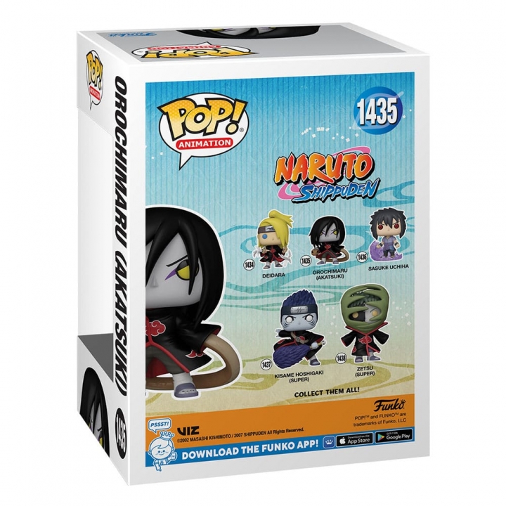 Naruto Pop! Animation Vinyl Figure Orochimaru / Deidara / Sasuke 9 cm