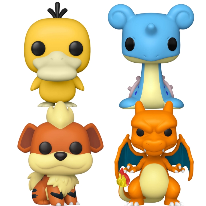 Pokemon POP! Games Vinyl Figure Psyduck / Charizard / Lapras / Growlithe 9 cm