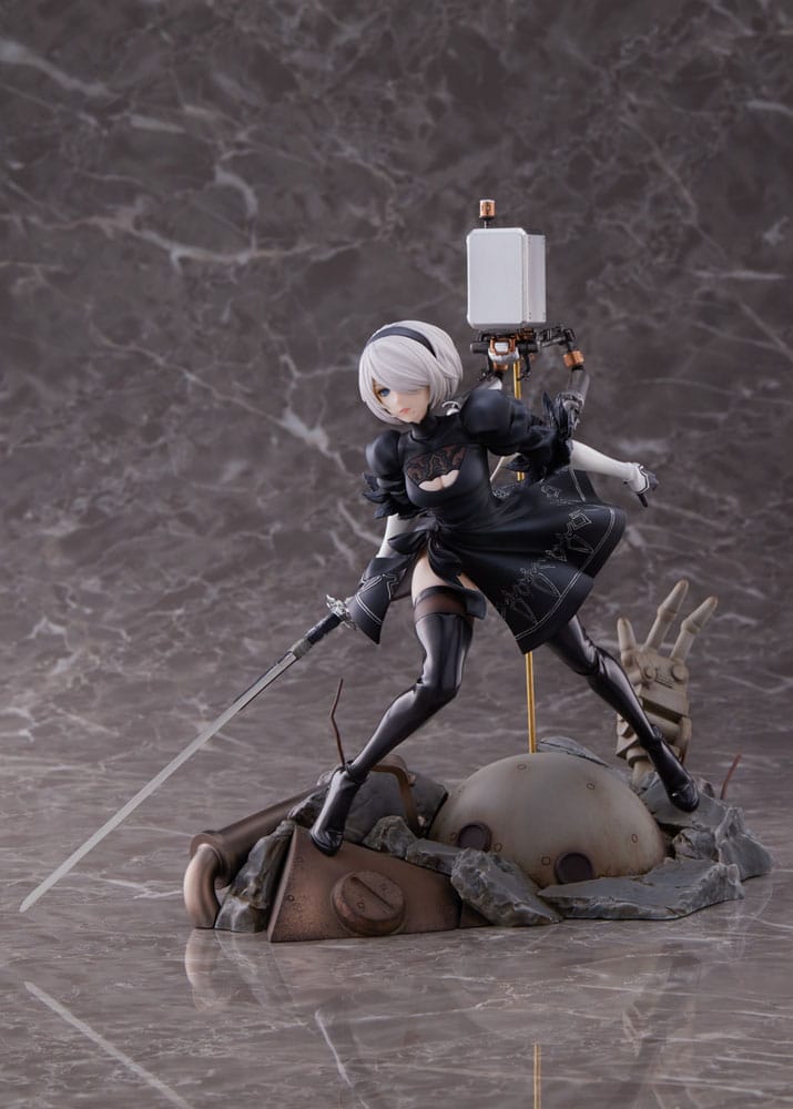 Nier Automata 1/7 Statue PVC Ver1.1a 2B Deluxe Version 20 cm