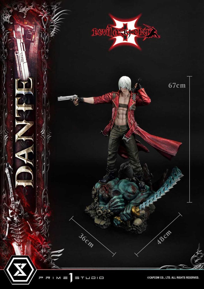 Devil May Cry 3 Ultimate Premium Masterline Series Statue 1/4 Dante Standard Version 67 cm