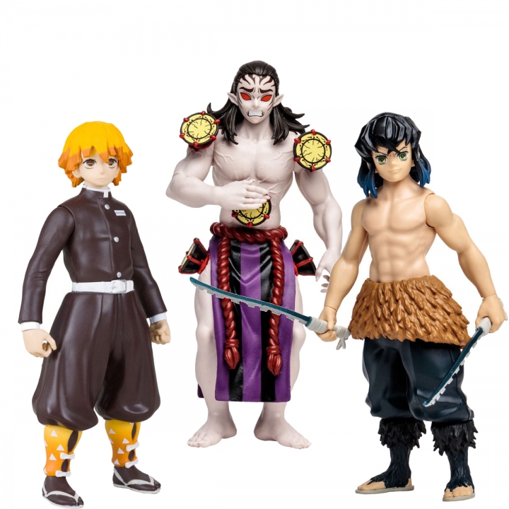 Demon Slayer: Kimetsu no Yaiba Action Figure Zenitsu Agatsuma / Hashibira Inosuke / Kyogai 13 cm