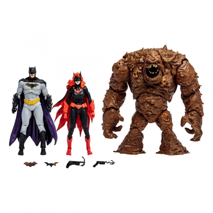 DC Multiverse Action Figures Multipack Clayface,Batman & Batwoman DC Rebirth Gold Label 18 cm