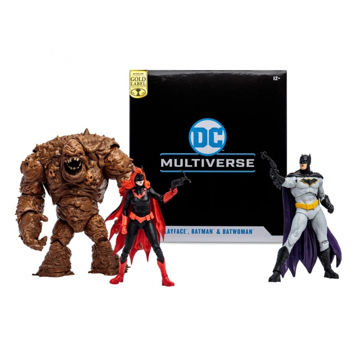 DC Multiverse Action Figures Multipack Clayface,Batman & Batwoman DC Rebirth Gold Label 18 cm