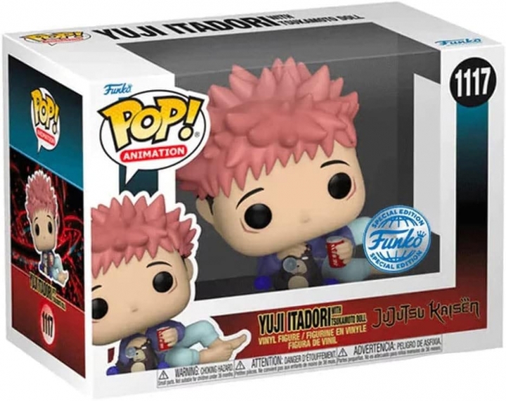 Jujutsu Kaisen POP! Animation Vinyl Figure Itadori w/ Tsukamoto Doll 9 cm