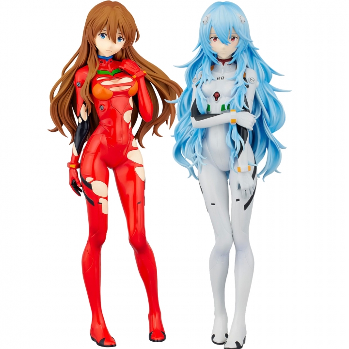 Rebuild of Evangelion Pop Up Parade XL PVC Statue Rei Ayanami / Asuka Langley 38-40 cm