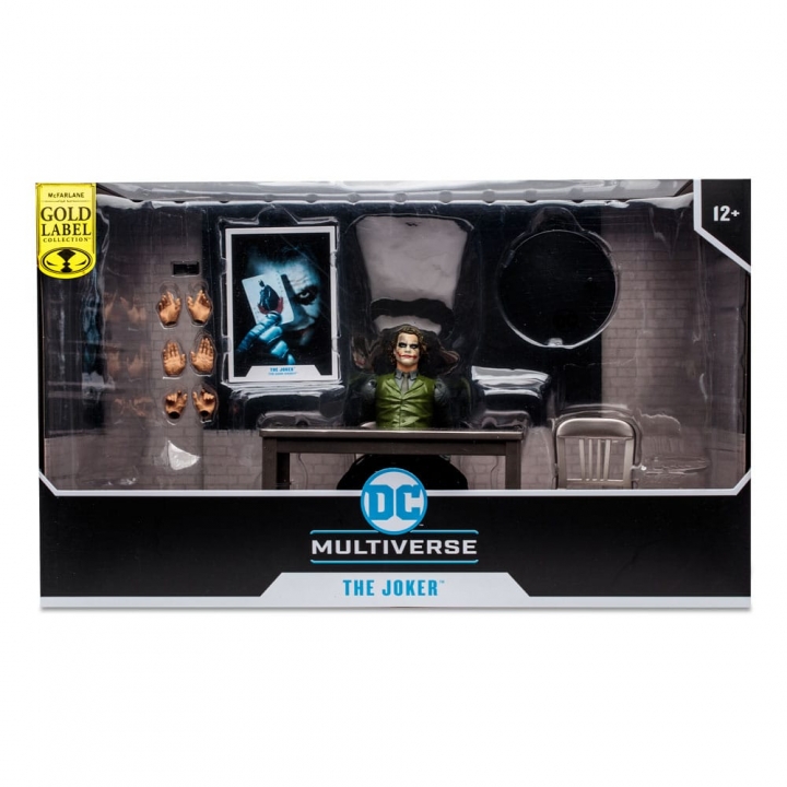 DC Multiverse Action Figure The Joker Jail Cell Variant The Dark Knight Gold Label 18 cm