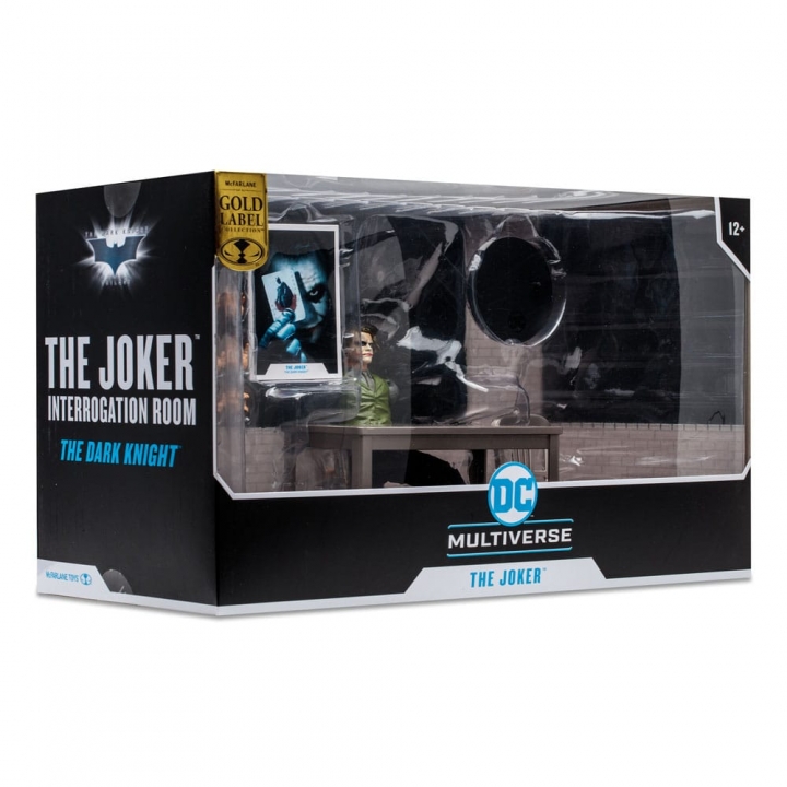 DC Multiverse Action Figure The Joker Jail Cell Variant The Dark Knight Gold Label 18 cm