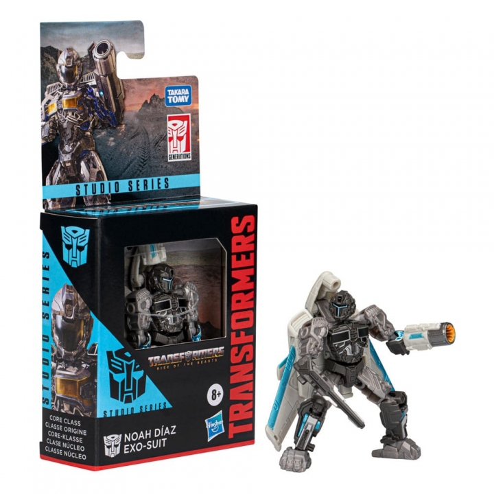 Transformers: Rise of the Beasts Generations Studio Core Class Noah DÃ­az Exo-Suit 9 cm