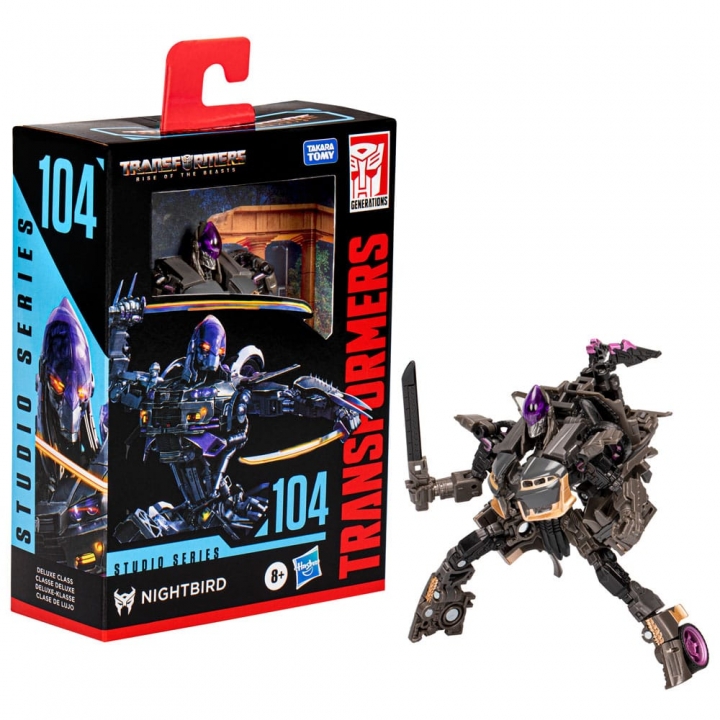 Transformers: Rise of the Beasts Generations Studio Deluxe Class Action Figure 104 Nightbird 11 cm