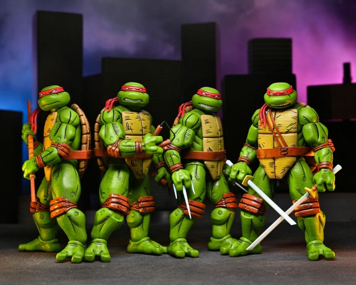 Teenage Mutant Ninja Turtles Mirage Comics Action Figures 4-Pack 18 cm