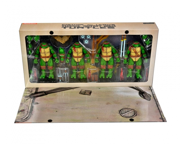 Teenage Mutant Ninja Turtles Mirage Comics Action Figures 4-Pack 18 cm