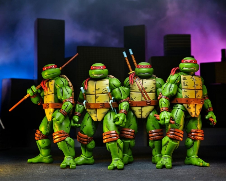 Teenage Mutant Ninja Turtles Mirage Comics Action Figures 4-Pack 18 cm