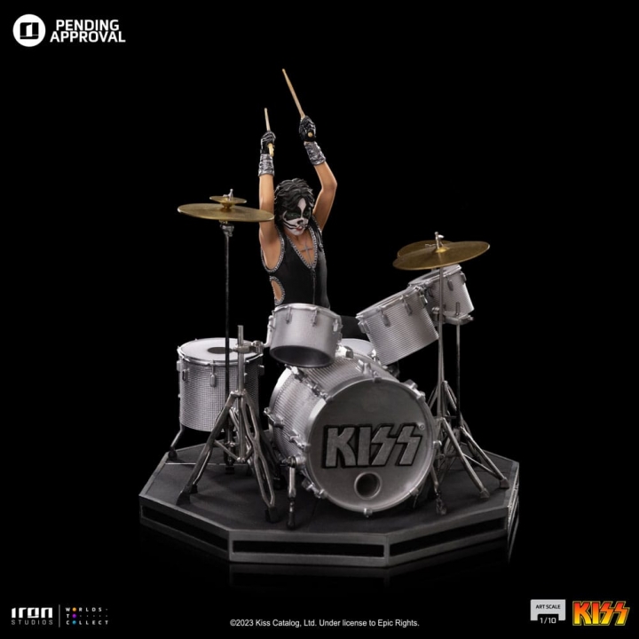 Kiss Art Scale Statue 1/10 Peter Criss Limited Edtition 22 cm